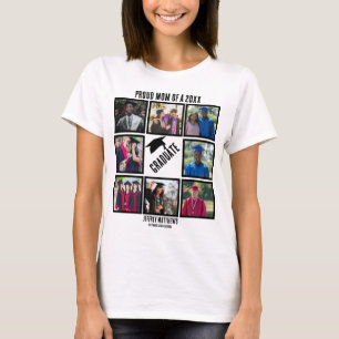 T-shirt Personnalisé Fier Maman de l'année Graduation Phot