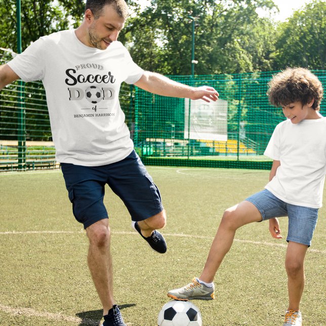 T-Shirt personnalisé Fier Soccer Papa (Créateur téléchargé)