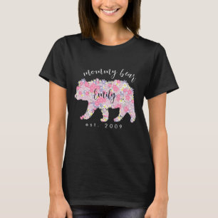 T-shirt Personnalisé Floral Custom Maman Mère Customisée