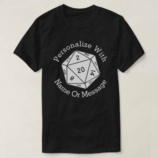 T-shirt PERSONNALISÉ - Graphique à 20 faces