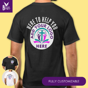 T-shirt Personnalisé ICI POUR VOUS AIDER Personnel Groupe 