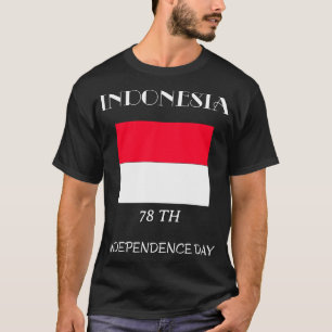 T-shirt Personnalisé Indonésie Independence Day