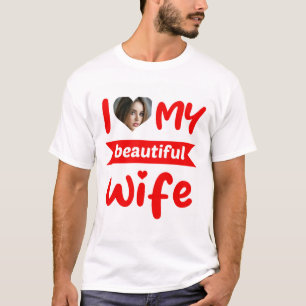 T-shirt Personnalisé J'Aime Ma Belle Femme 
