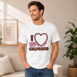 T-shirt personnalisé J'aime ma copine