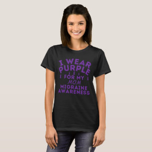 T-shirt Personnalisé Je Porte Violet Pour Mon Père La Sens