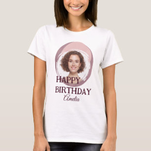 T-shirt personnalisé Joyeux Anniversaire avec phot