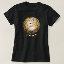 T-shirt personnalisé lapin de Pâques - Nom personn