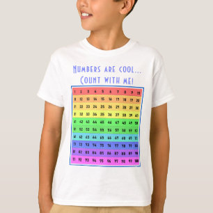 T-shirt Personnalisé "Les chiffres sont cool !" 1-100 Grap
