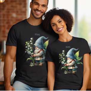 T-shirt Personnalisé Mai mois de naissance Jardin Gnome