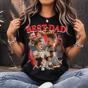 T-shirt personnalisé Meilleur Papa Collage de styl