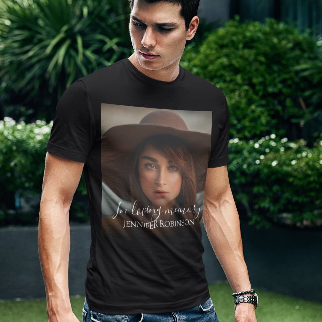 T-shirt Personnalisé Moderne dans la mémoire d'amour | Mém (Créateur téléchargé)