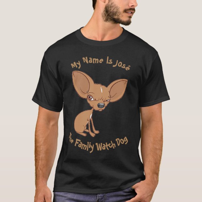 T-shirt Personnalisé Mon Nom Est Chihuahua Shirt (Devant)
