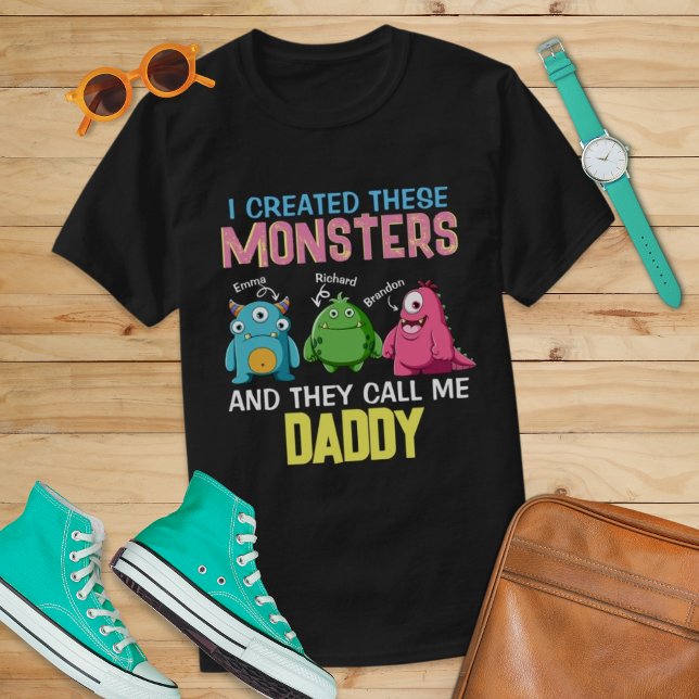 T-shirt Personnalisé Monster Appeler Papa Papa Papa Papa P (Créateur téléchargé)