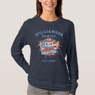 T-shirt Personnalisé Nom de famille Ville État Lieu de nai