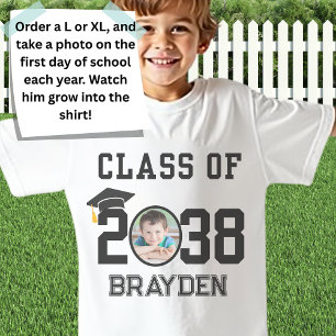 T-shirt Personnalisé Nom et Photo 2038 Tradition du premie