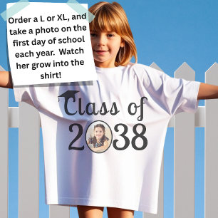 T-shirt Personnalisé Nom, Photo, Classe d'empreinte manusc