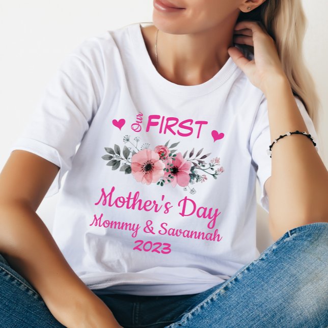 T-shirt Personnalisé Notre Chemise de Fête des Mères (Créateur téléchargé)