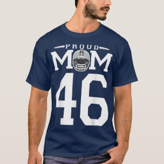 T-shirt Personnalisé Numéro 46 Fier Football Maman Personn