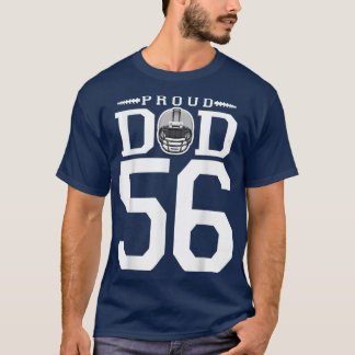 T-shirt Personnalisé Numéro 56 Fier Football Papa Personna