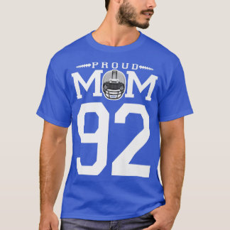 T-shirt Personnalisé Numéro 92 Fier Football Maman Personn