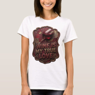 T-shirt personnalisé Or Chic VIN EST MON VÉRITABLE