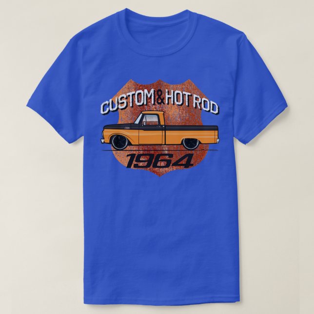 T-shirt Personnalisé orange et noir (Design devant)