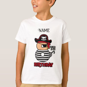 T-shirt personnalisé Pirate 8e anniversaire