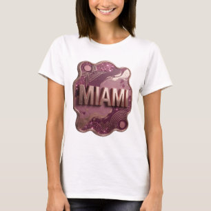 T-shirt personnalisé Playful Gold MIAMI