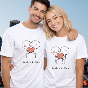 T-Shirt personnalisé pour couple de la Saint-Valen