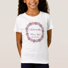 T-Shirt Personnalisé pour Fille Fleuriste