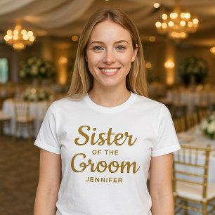 T-Shirt personnalisé pour la sœur du marié
