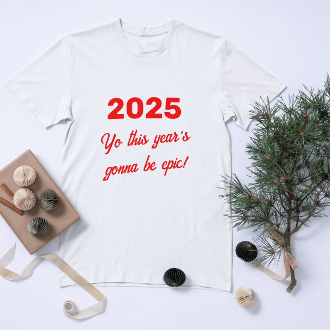 T-shirt personnalisé pour l'année 2025 (Créateur téléchargé)