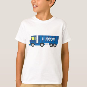 T-shirt personnalisé pour le semi-camion bleu