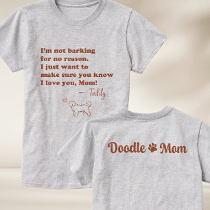 T-shirt personnalisé pour maman de Doodle avec nom