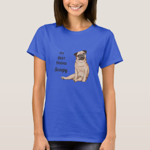 T-shirt personnalisé Pug Meilleur Ami