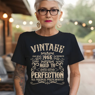 T-shirt Personnalisé soixante-dix vintage 70e anniversaire