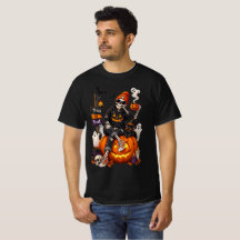 T-Shirt Personnalisé Squelette Halloween Restez Ef