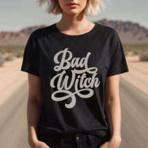 T-shirt personnalisé style rétro sorcière incorrec