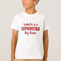 T-shirt personnalisé Superstar Big Sister