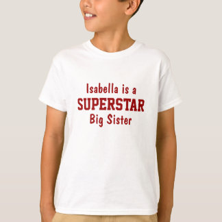 T-shirt personnalisé Superstar Big Sister