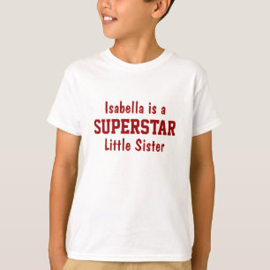 T-shirt personnalisé Superstar Little Sister