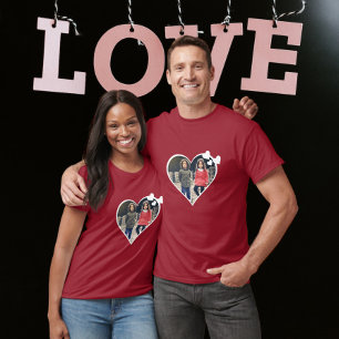 T-shirt Personnalisé Un Coeur Photo D'Une Sorte