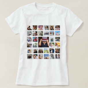 T-shirt Personnalisé Un Collage Photo D'Une Sorte