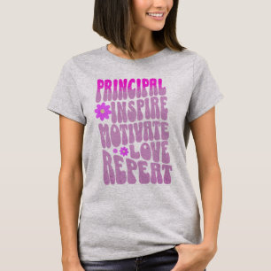 T-shirt Personnalisé Vintage Principal Inspirer Motivate L