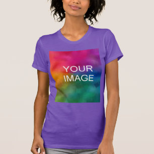 T-shirt Personnalisé violet moderne élégant Modèle tendanc