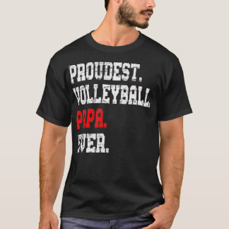 T-shirt Personnalisé Volleyball Papa Best Papa Ever Cadeau
