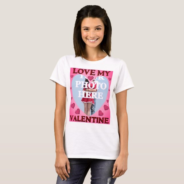 T-shirt PERSONNALISÉ VOTRE PHOTO Valentine (Devant entier)