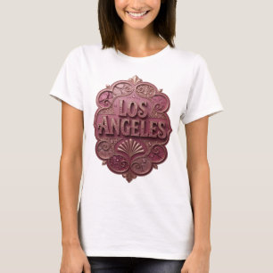 T-shirt personnalisé Witty Rose LOS ANGELES