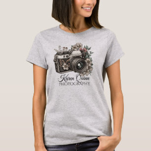 T-shirt Personnalisée, Boho Camera Impression, marque de p