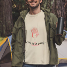 Personnalisée La vie est un tee de chanson